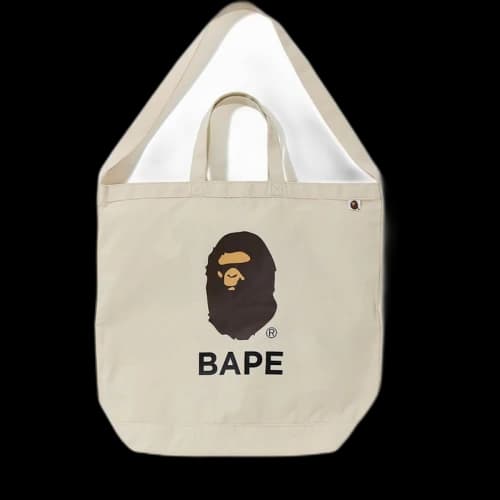 BAPE Shoulder Tote Bag Ivory