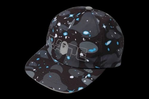 BAPE Space Camo Cap Black