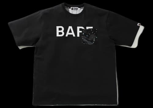 BAPE Space Camo Relaxed Fit Pocket Tee Black