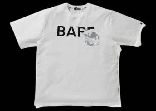 BAPE Space Camo Relaxed Fit Pocket Tee White