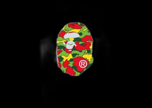 BAPE Sta Camo Big Ape Head Tee White/Multi