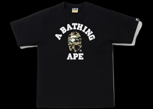 BAPE Sta Camo College Tee Black/Yellow
