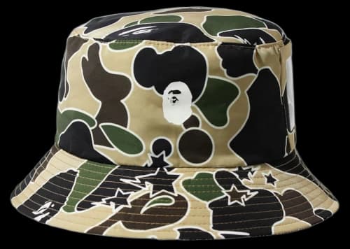 BAPE Sta Camo Pocket Hat Yellow