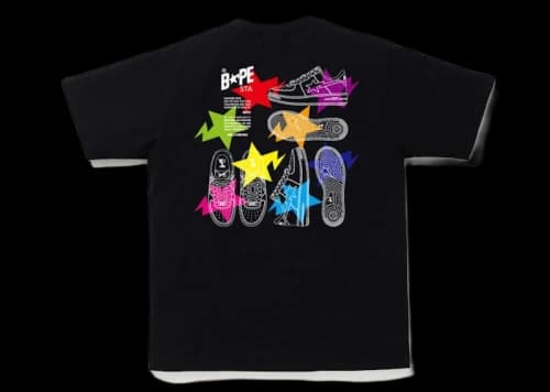 BAPE Sta Illustration Tee Black