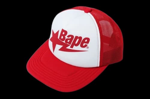 BAPE Sta Mesh Cap Red