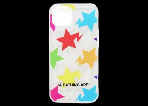 BAPE Sta Pattern iPhone 13 Case Clear