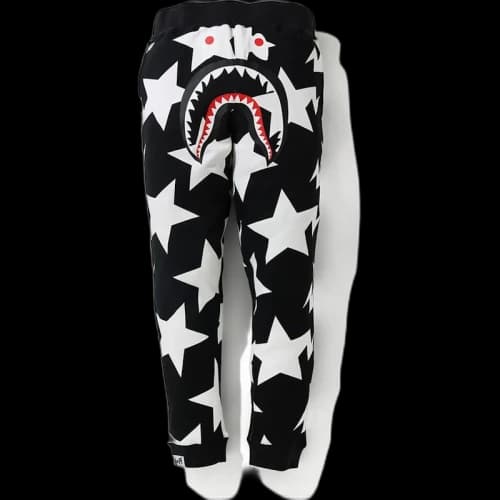 BAPE STA Pattern Shark Slim Sweatpants Black