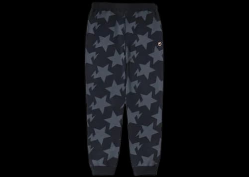 BAPE Sta Pattern Sweat Pants Black