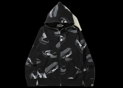 BAPE Sta Random Full Zip Hoodie Black