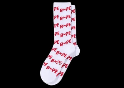 BAPE Sta Socks Red