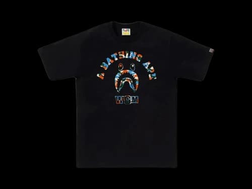 BAPE Store Jakarta Shark College Tee Black
