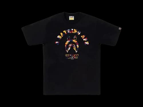 BAPE Store Kuala Lumpur Shark College Tee Black