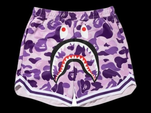 BAPE Taipei 19th Anniversary Short Purple