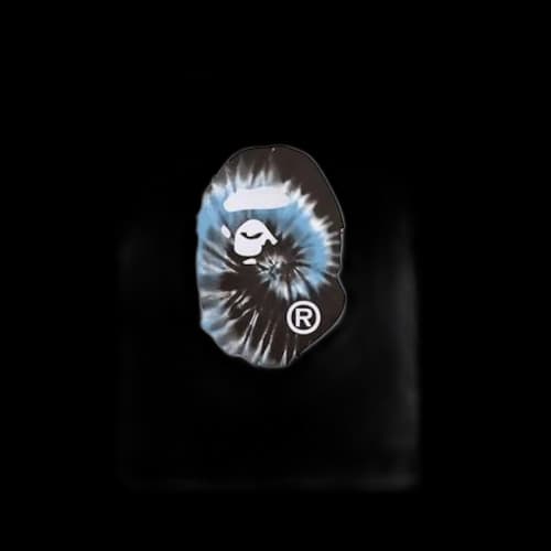 BAPE Tie Dye Big Ape Head Tee White/Blue