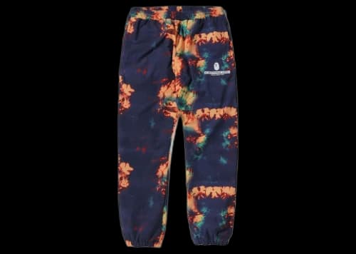 BAPE Tie Dye Track Pants Navy
