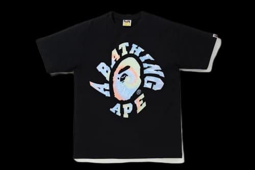 BAPE Tie Dye Twist College Tee Black/Sax