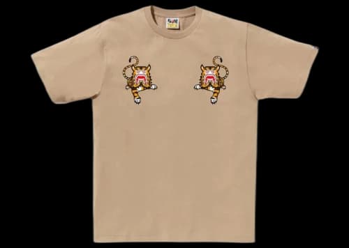 BAPE Tiger Tee Beige