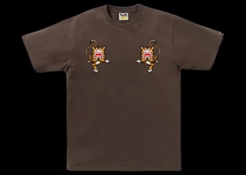 BAPE Tiger Tee Brown