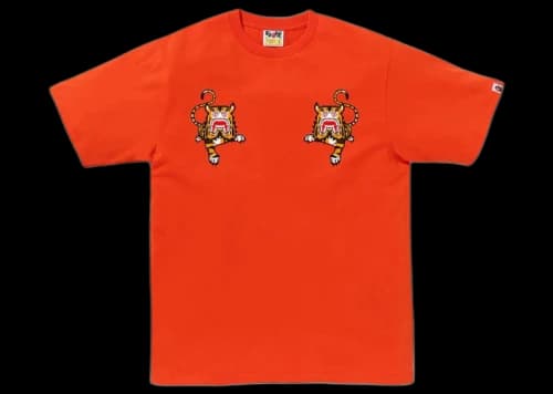 BAPE Tiger Tee Orange