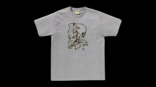 BAPE Tree Edge Camo General Tee Grey