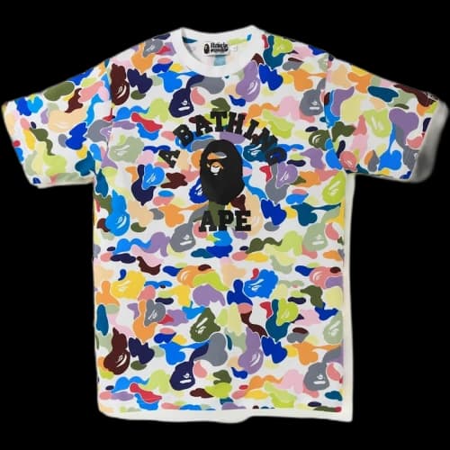 BAPE Ultimate Multi Camo College Tee White