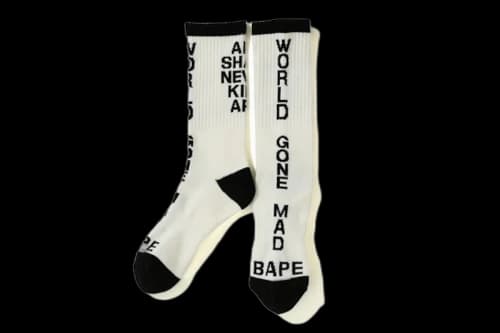 BAPE WGM ASNKA Socks White