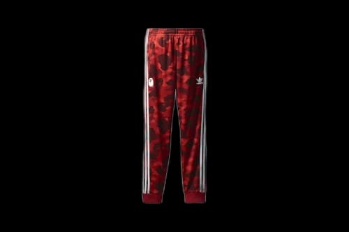 BAPE x adidas adicolor Track Pants Raw Red