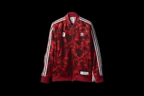 BAPE x adidas adicolor Track Top Raw Red