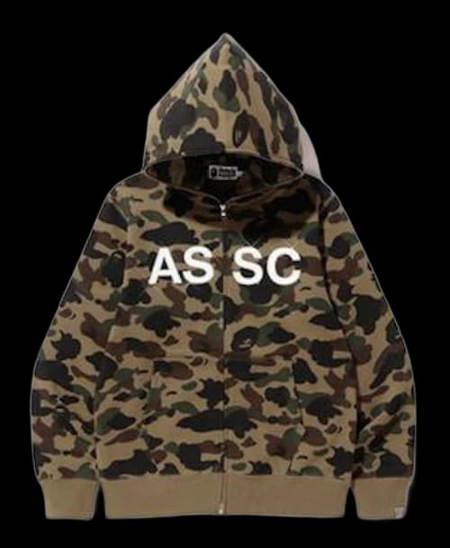 BAPE x Anti Social Social Club 1st Camo Full Zip Hoodie (FW19) Green Camo