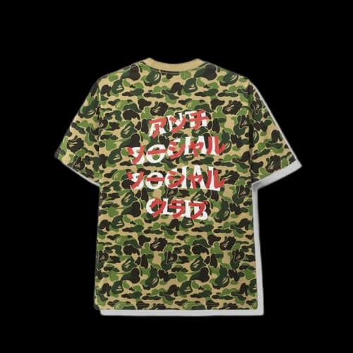 BAPE x Anti Social Social Club ABC Camo Tee Green
