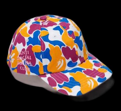 BAPE x Anti Social Social Club LA Exclusive City Camo Strapback Hat (FW19) Multicolor