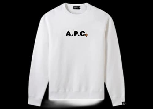 BAPE x A.P.C. Milo on APC Wide Crewneck White