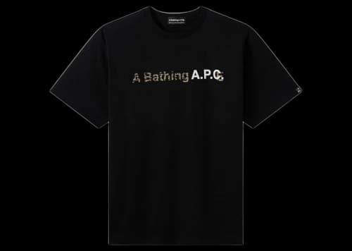 BAPE x A.P.C. Women's A Bathing Ape Wide T-Shirt Black