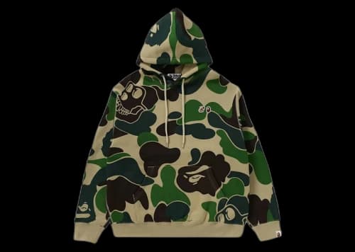 BAPE x BAYC Camo Pullover Hoodie Green