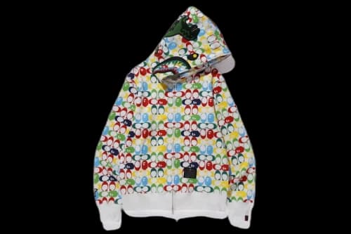 BAPE x Coach Shark Full Zip Hoodie Multi