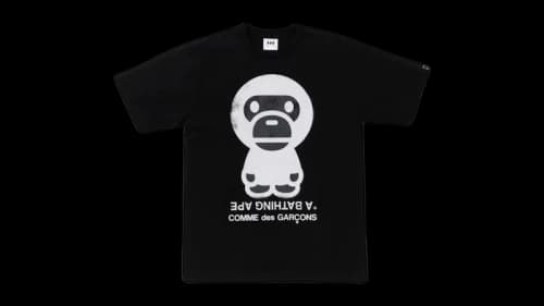 BAPE x Comme des Garcons Osaka Big Baby Milo Tee (SS26) Black