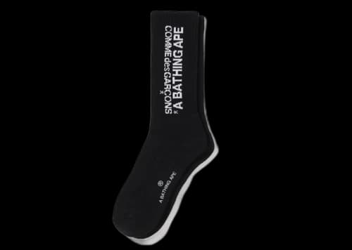 BAPE x Comme des Garcons Osaka Socks Black