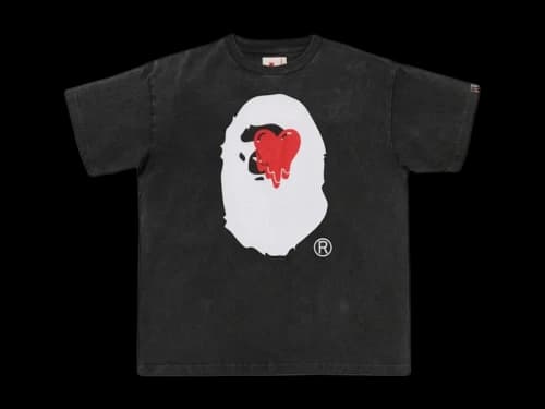 BAPE x Emotionally Unavailable Ape Head Tee Black