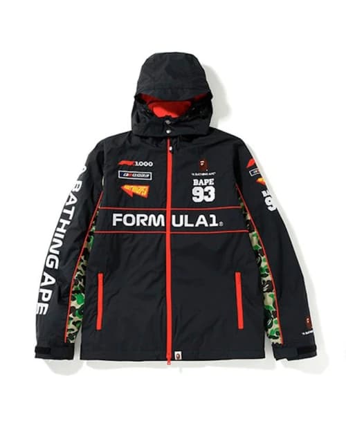 BAPE x F1 1000 ABC Camo Racing Jacket Black