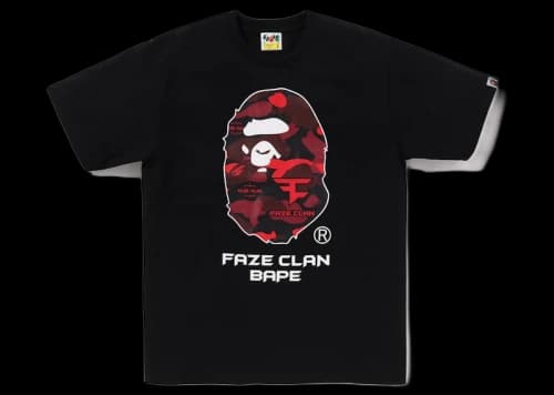 BAPE x Faze Clan Tee Black