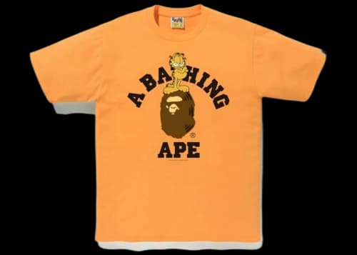 BAPE x Garfield #5 Tee Orange