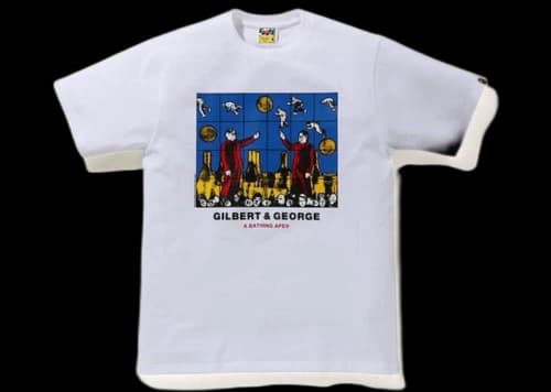 BAPE x Gilbert & George Flight Tee White