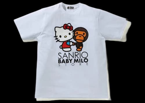 BAPE x Hello Kitty Baby Milo 3 Tee White