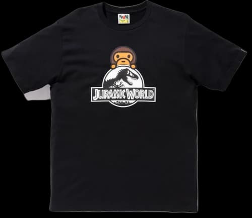 BAPE x Jurassic World Baby Milo Dinosaur Tee Black