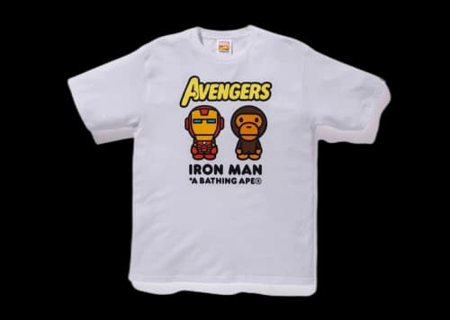 BAPE x Marvel Comics Milo Iron Man Tee White