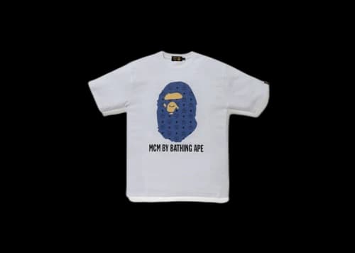 BAPE x MCM By Bathing Tee White/Navy