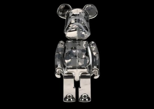 Bearbrick x Medicom Superalloy Chogokin 200% Bearbrick Silver
