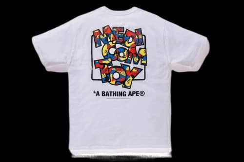 BAPE x Medicom Toy Camo Logo Tee White