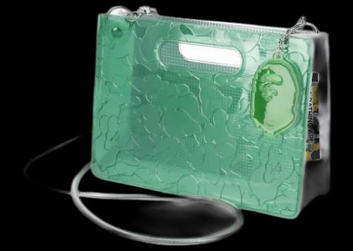 BAPE x nana-nana A5 Horizontal Bag Green Osaka Store Exclusive