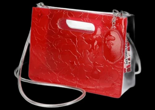 BAPE x nana-nana A5 Horizontal Bag Red Hiroshima Store Exclusive